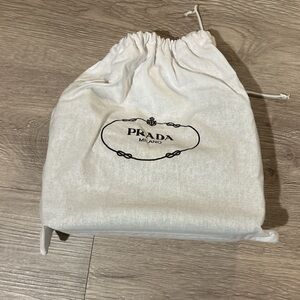 Prada Black and Gold Bag with Crossbody Strap and Chain